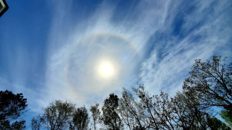 An Extremely Rare Solar Halo Captured at Sunrise