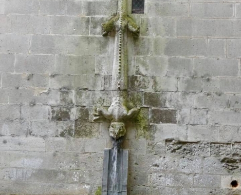 A Monstrous Yet Original Drain Pipe in Pierrefonds Castle, France