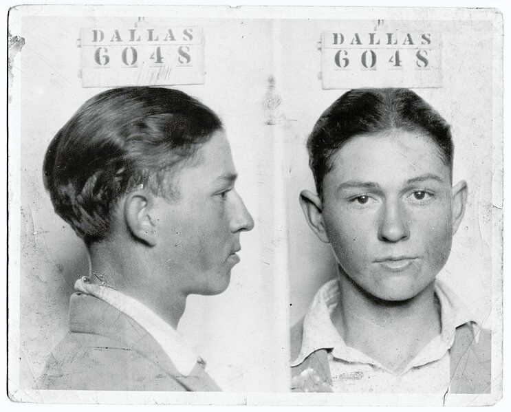 Clyde Champion Barrow Mug Shot Dallas 6048